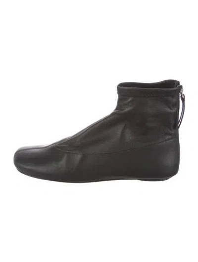 Pre-owned Reformation Leather Boots In Black