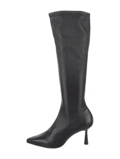 Pre-owned Reformation Leather Boots In Black