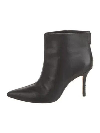 Pre-owned Reformation Leather Boots In Black