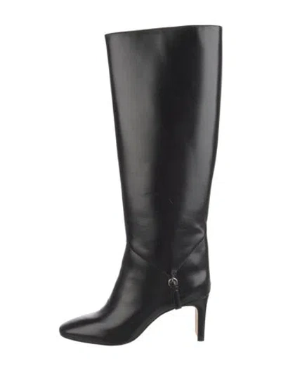 Pre-owned Reformation Leather Boots In Black