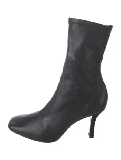 Pre-owned Reformation Leather Boots In Black