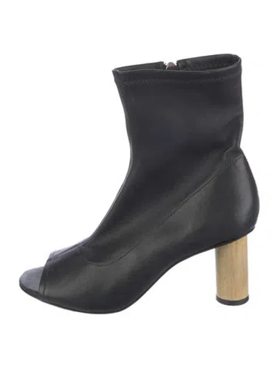 Pre-owned Reformation Leather Boots In Blue