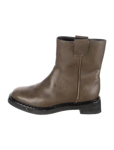 Pre-owned Reformation Leather Boots In Brown