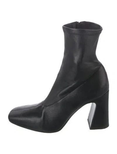 Pre-owned Reformation Leather Chelsea Boots In Black