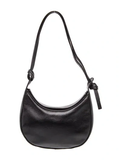 Pre-owned Reformation Leather Hobo In Black