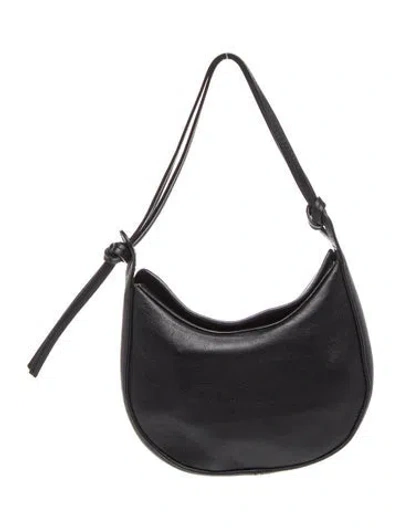 Pre-owned Reformation Leather Hobo In Black