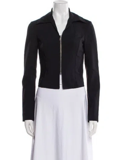 Pre-owned Reformation Leather Jacket In Black