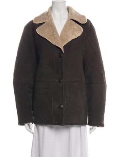 Pre-owned Reformation Leather Jacket In Brown