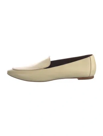 Pre-owned Reformation Leather Loafers In Neutral