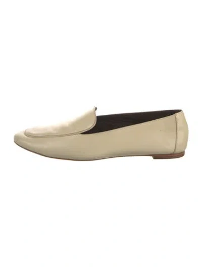 Pre-owned Reformation Leather Loafers In Neutral