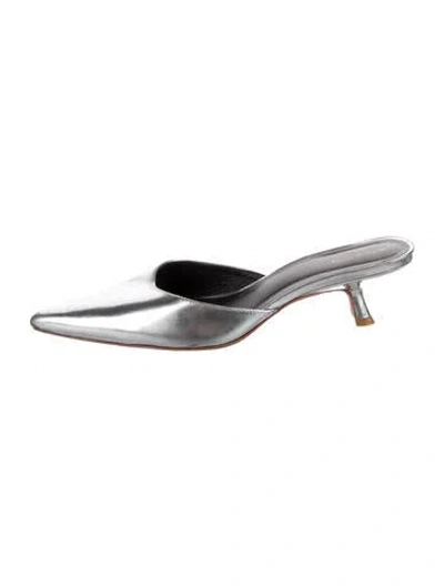 Pre-owned Reformation Leather Mules