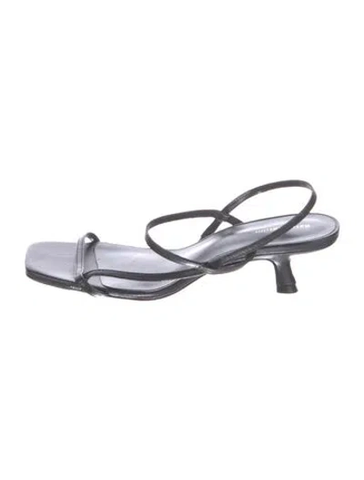 Pre-owned Reformation Leather Mules In Multi