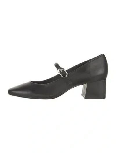 Pre-owned Reformation Leather Pumps In Black
