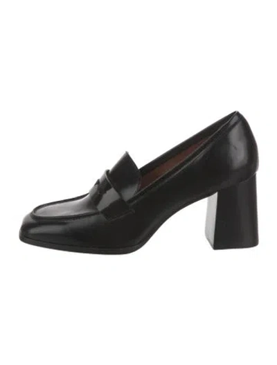 Pre-owned Reformation Leather Pumps In Black