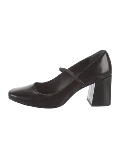 Pre-owned Reformation Leather Pumps In Black