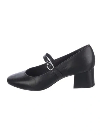 Pre-owned Reformation Leather Pumps In Black