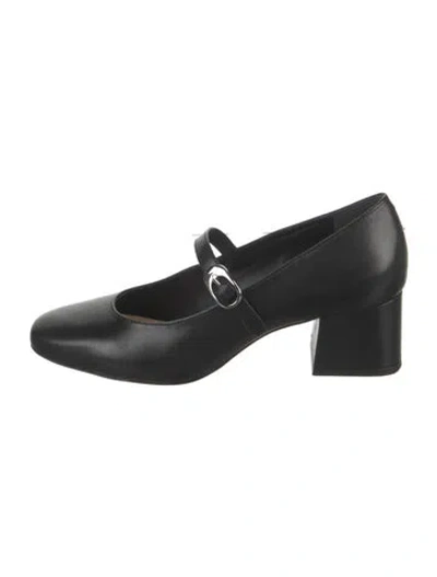 Pre-owned Reformation Leather Pumps In Black