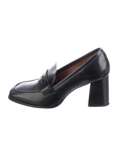 Pre-owned Reformation Leather Pumps In Blue