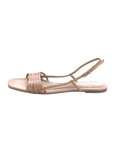 Pre-owned Reformation Leather Sandals In Brown