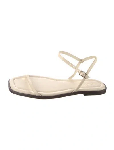 Pre-owned Reformation Leather Sandals In Neutral