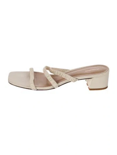 Pre-owned Reformation Leather Sandals In White