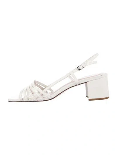 Pre-owned Reformation Leather Sandals In White