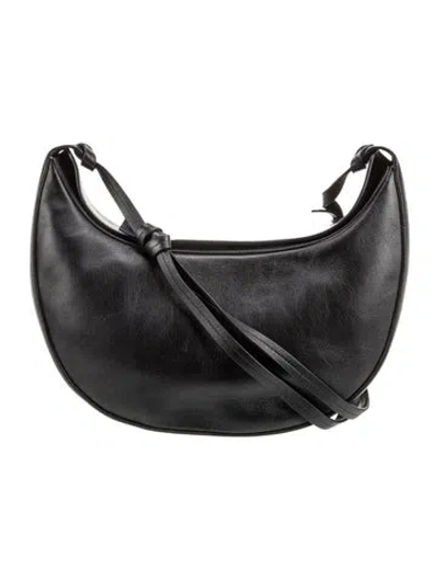 Pre-owned Reformation Leather Shoulder Bag In Black