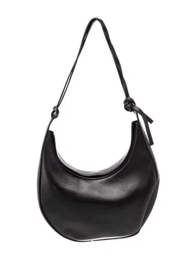 Pre-owned Reformation Leather Shoulder Bag In Black