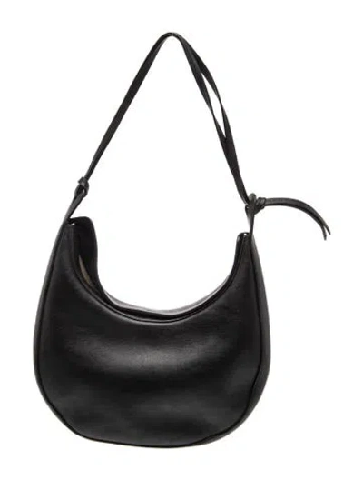 Pre-owned Reformation Leather Shoulder Bag In Black