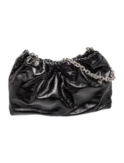 Pre-owned Reformation Leather Shoulder Bag In Black