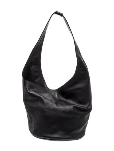 Pre-owned Reformation Leather Shoulder Bag In Black