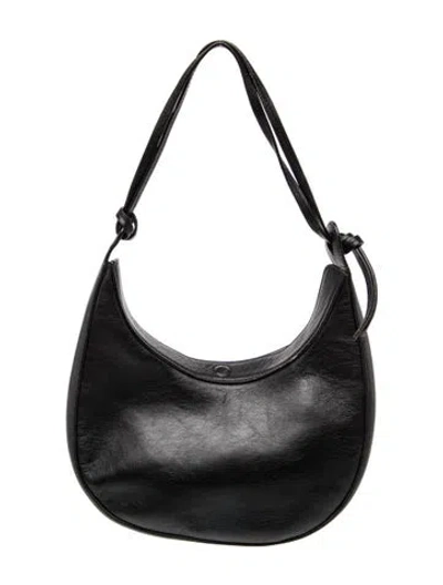 Pre-owned Reformation Leather Shoulder Bag In Black