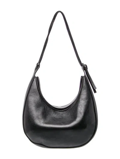 Pre-owned Reformation Leather Shoulder Bag In Black