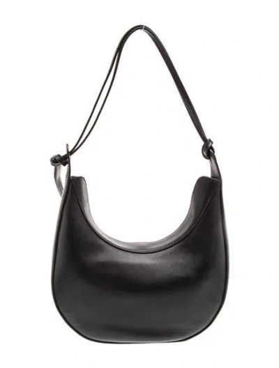 Pre-owned Reformation Leather Shoulder Bag In Black