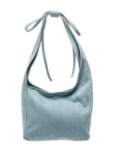 Pre-owned Reformation Leather Shoulder Bag In Blue