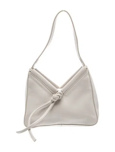 Pre-owned Reformation Leather Shoulder Bag In Grey