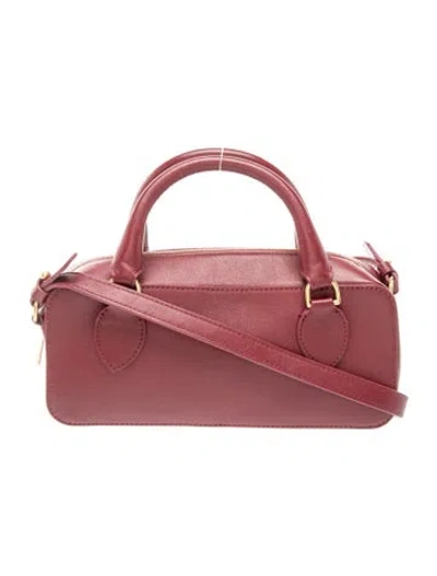 Pre-owned Reformation Leather Shoulder Bag In Red