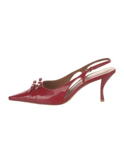 Pre-owned Reformation Leather Slingback Pumps