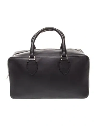Pre-owned Reformation Leather Top Handle Bag In Black