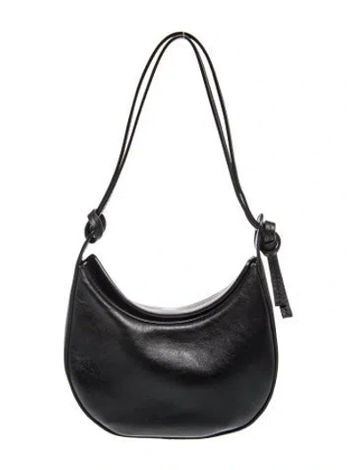 Pre-owned Reformation Leather Top Handle Bag In Black