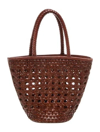 Pre-owned Reformation Leather Top Handle Bag In Brown