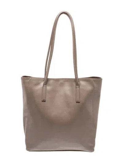 Pre-owned Reformation Leather Tote In Grey