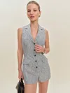 Reformation Leila Linen Romper