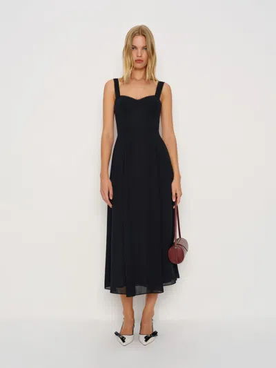 Reformation Lela Dress In Black