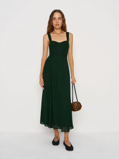 Reformation Lela Dress In Green
