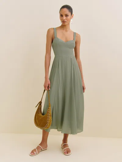 Reformation Lela Dress In Seafoam