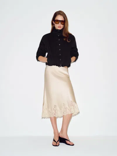 Reformation Lennon Jacket Black Xxs