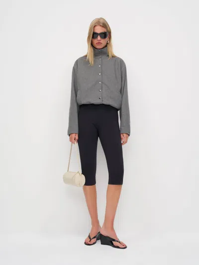 Reformation Veste Lennon Noir L In Black