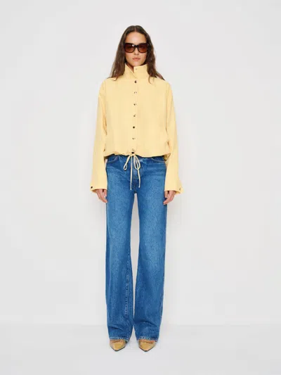 Reformation Lennon Jacket In Yellow