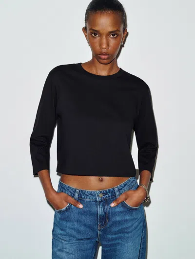 Reformation Lewis T-shirt Black Large